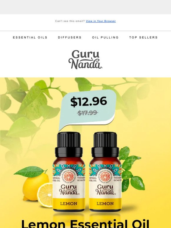 GuruNanda: NEW 6-pack of Guru Nanda essential oils is USDA