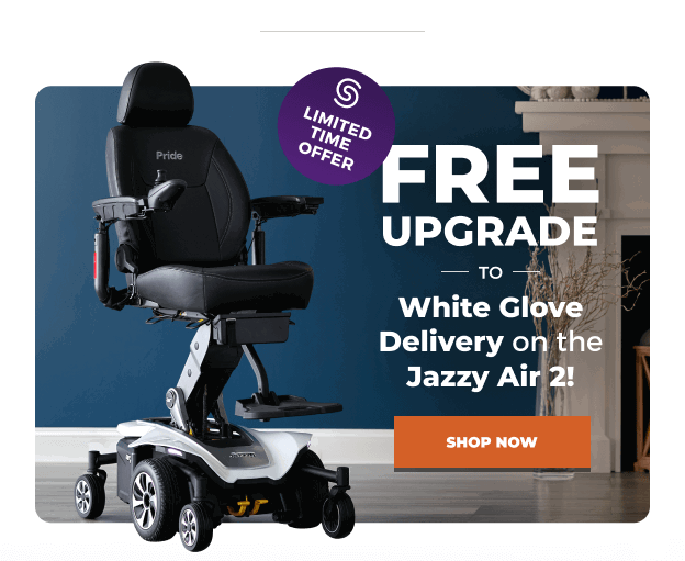 Free upgrade to White Glove Delivery on the Jazzy Air 2