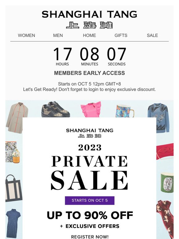 Private Sale Starts Soon: Members Early Access❗