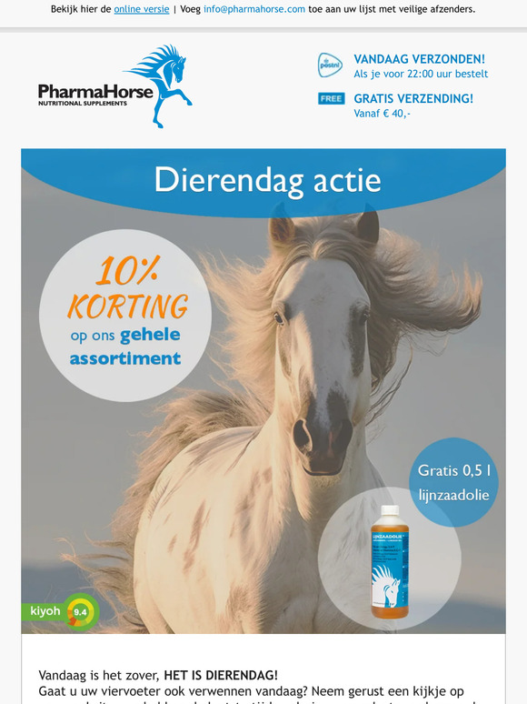 YESSS, HET IS DIERENDAG 💙 10% KORTING!