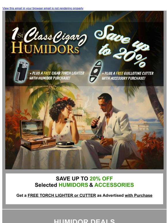 1st Class Cigar Humidors Upgrade your Cigar Collection 20 OFF 30