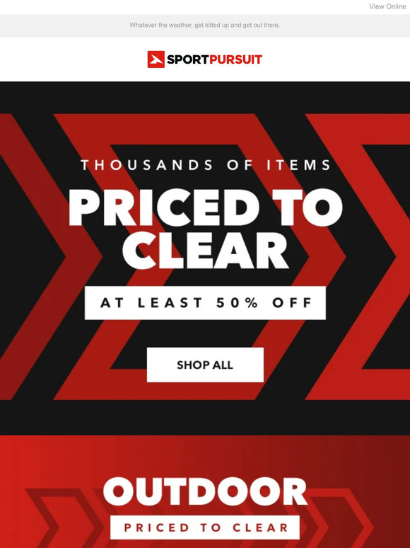 SportPursuit Priced to CLEAR Milled