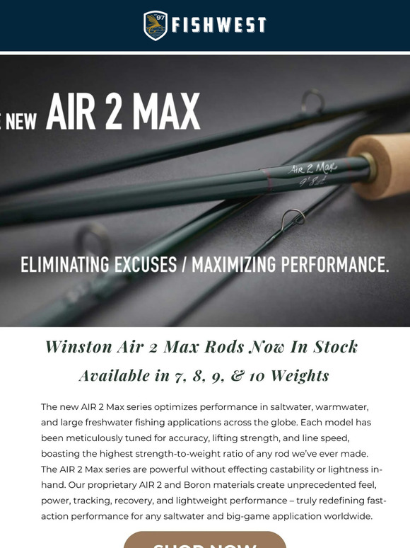 Winston Air 2 Max Rods Have Arrived 🔥