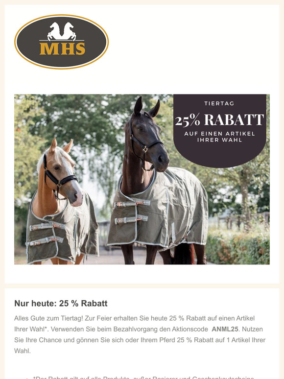 25 % Rabatt auf einen Artikel Ihrer Wahl