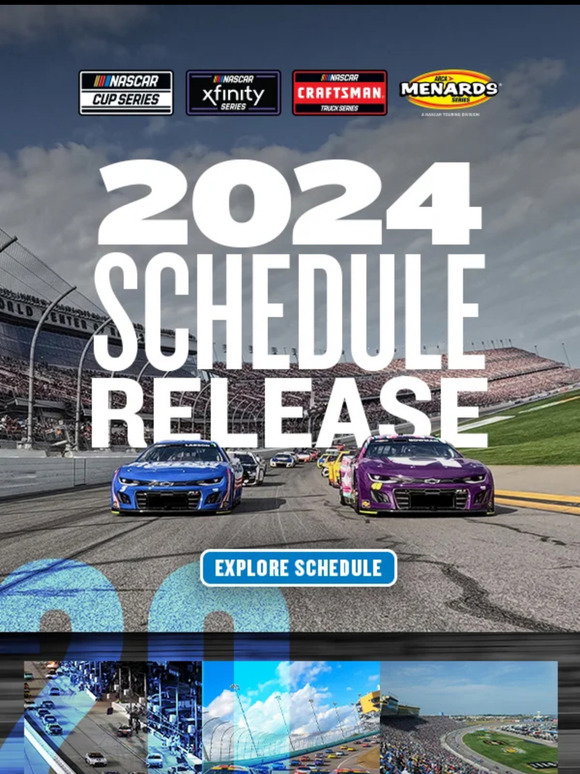 NASCAR The 2024 NASCAR Schedule Is Here! Milled