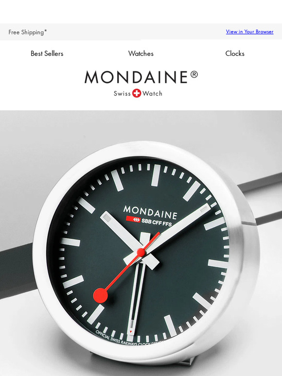 Mondaine Compact Clocks with Outsized Impact Milled