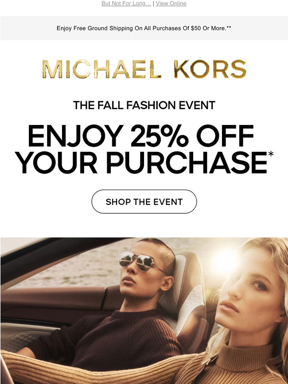 Michael Kors New Collection 25% Off