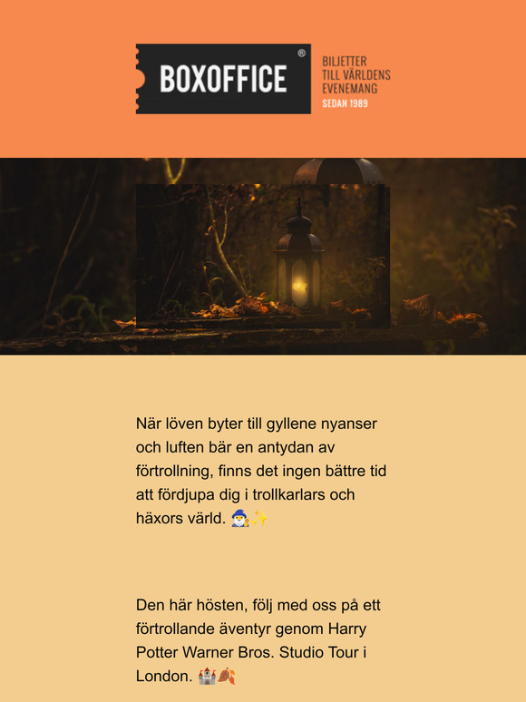 Hälsningar, trollkarlar och Mugglar allihop! Är du redo för en magisk höst? 🎃