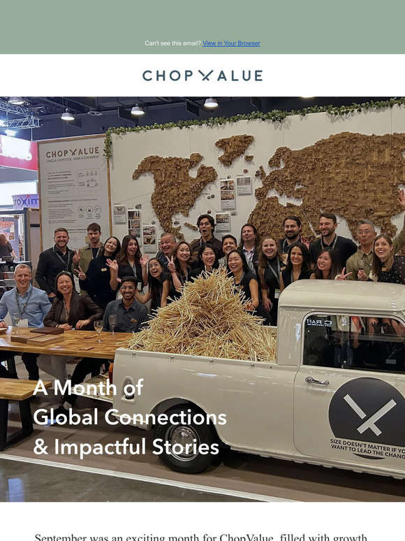 ChopValue's September Recap: A Month of Global Connections and Impactful Stories