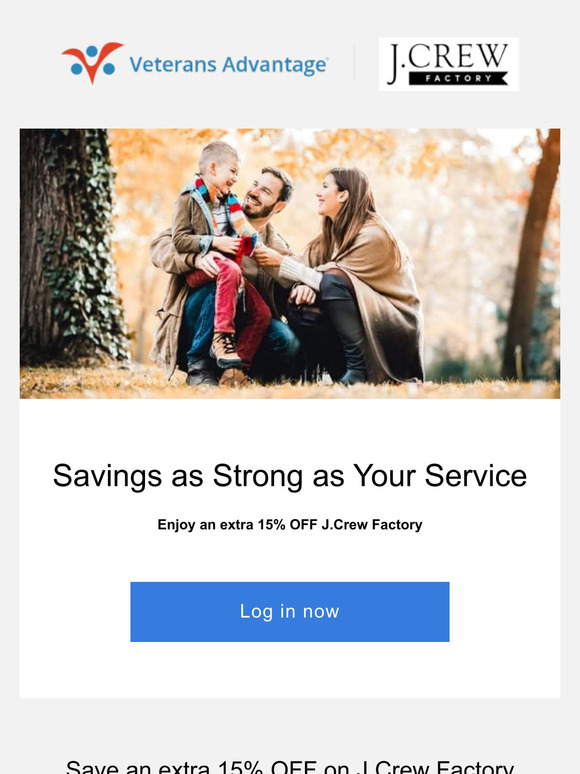 veteransadvantage Free access Get an extra 15 OFF your best fall