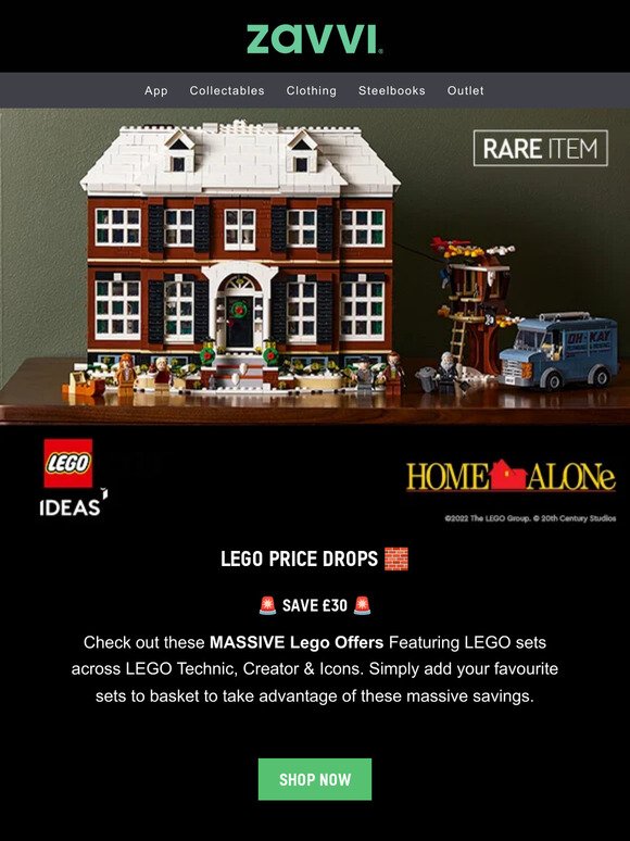 LEGO Alert Save £30! LEGO Home Alone plus Premium Collectables
