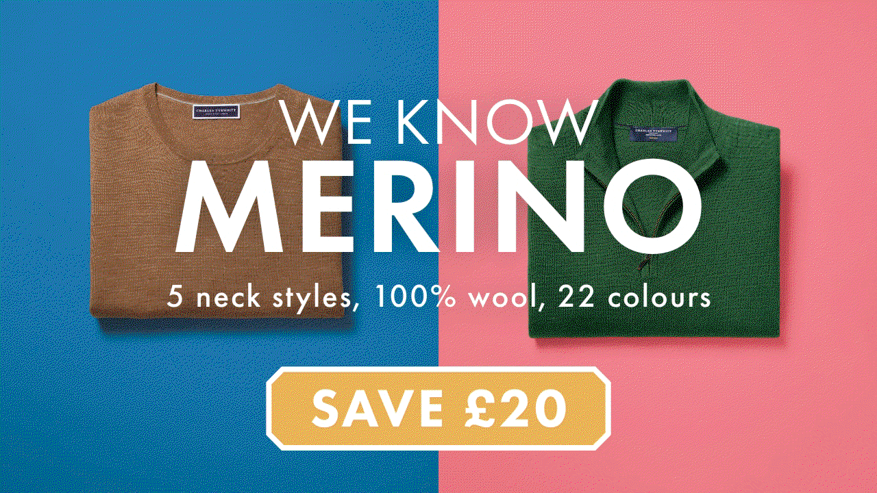 We Know Merino. Save £20 On All Merino Knitwear.