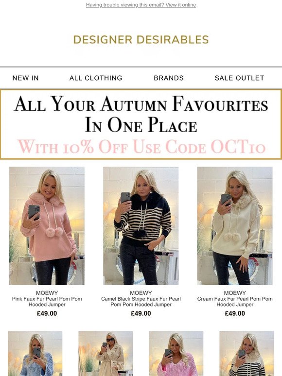 😍BEST SELLERS - All Your Autumn Favourites In One Place With 10% OFF 😍