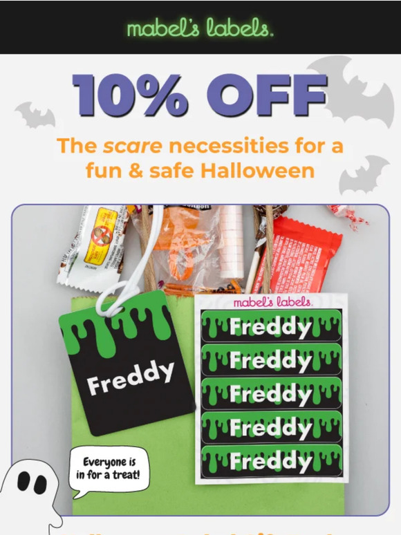 Spooky Savings Alert 🎃 10% Off Halloween Label Must-Haves!