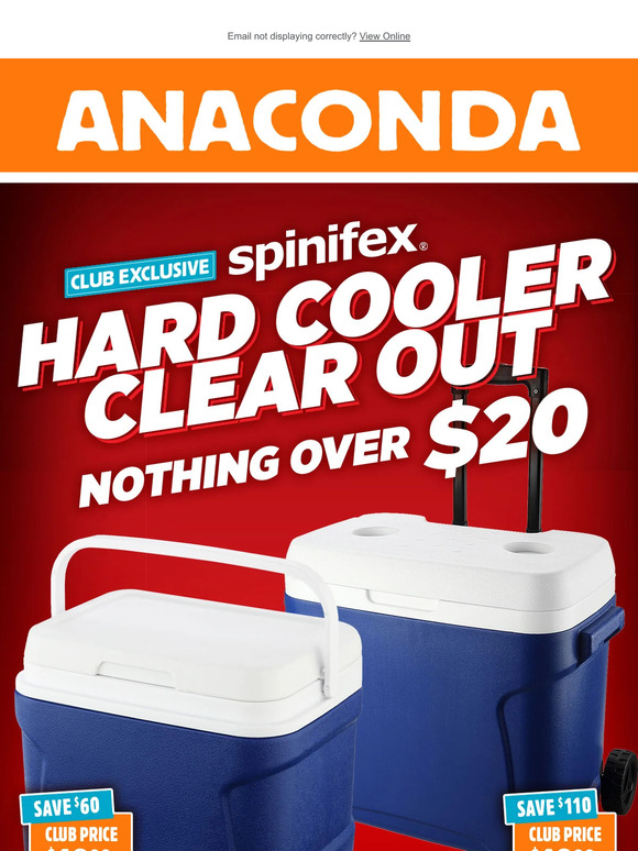 NOTHING OVER $20 - Spinifex Hard Cooler Clear Out