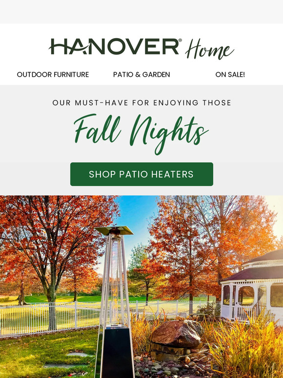 Hanover Patio Heaters for Your Next Event! Milled