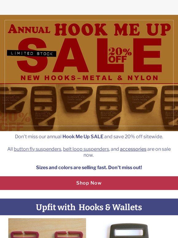 Our Annual Hook Me Up SALE is Going Strong!