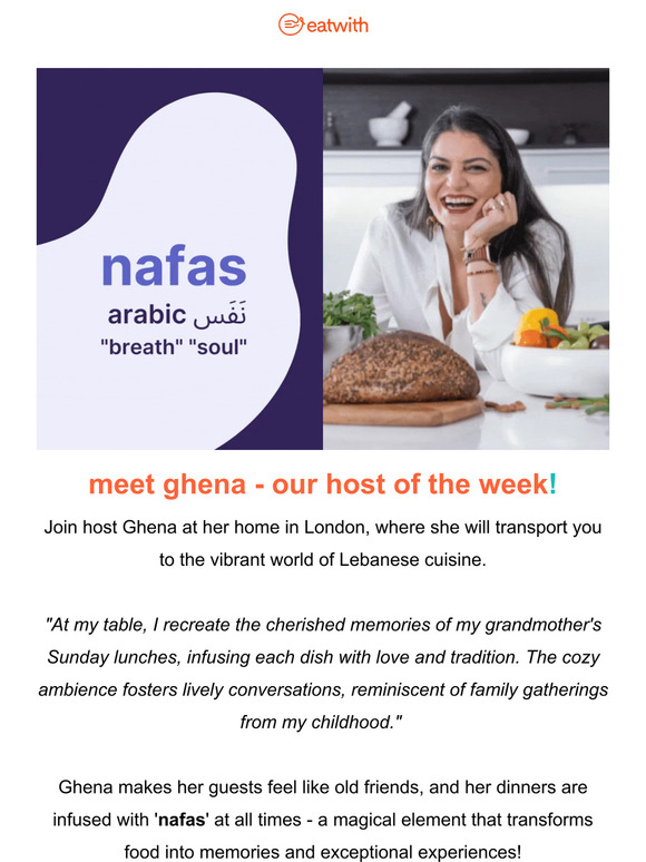 Meet Ghena - our host of the week 🌟