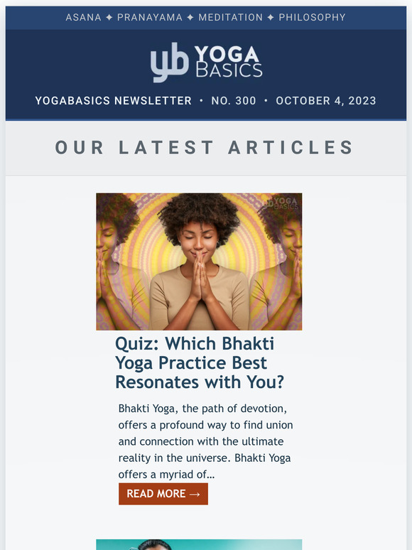 Yoga Basics News #300 • October 4, 2023