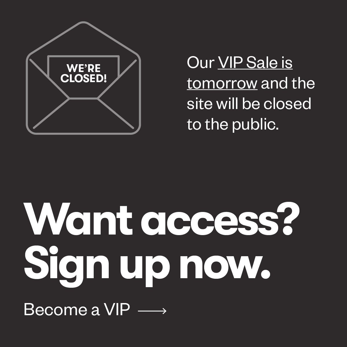 VIP Sale Access