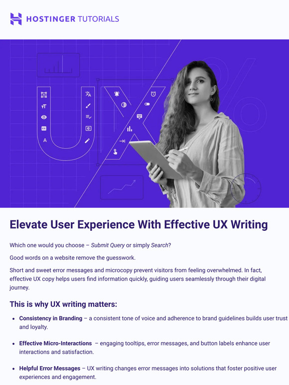 Elevate user experience with effective UX writing