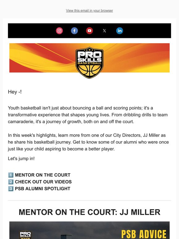 PSB Newsletter: Dribble, Shoot, Score, and More! 🏀