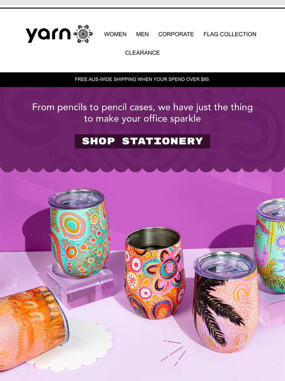 Bundarra Sportswear Stationery to brighten up your desk 🎉 Milled