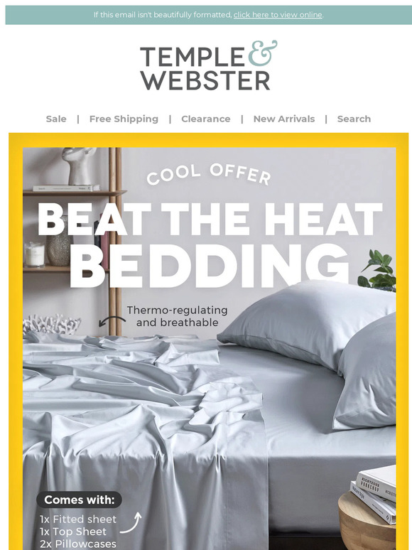 Stay cool ❄️ Get 60% off Bamboo Sheets!