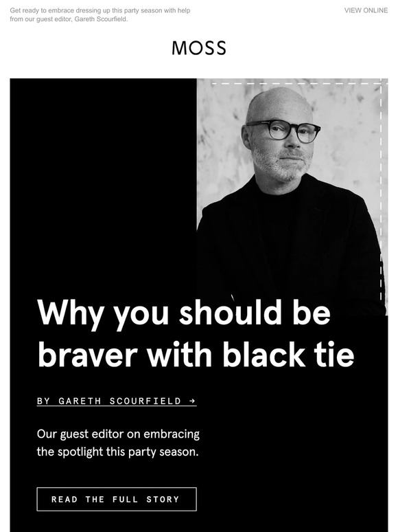 Moss Bros How men are being braver for blacktie Milled