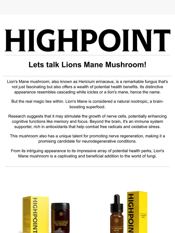 Lions Mane Mushrooms