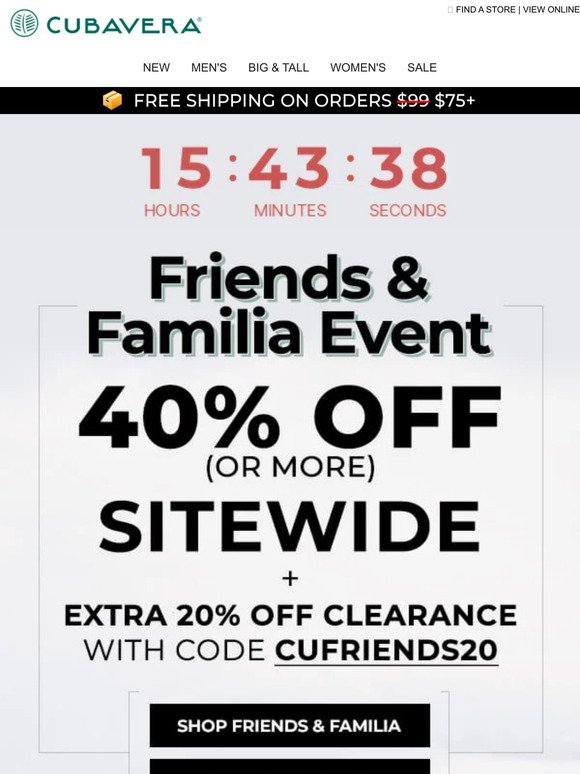 Adiós: The Friends & Familia Sale Ends Tonight