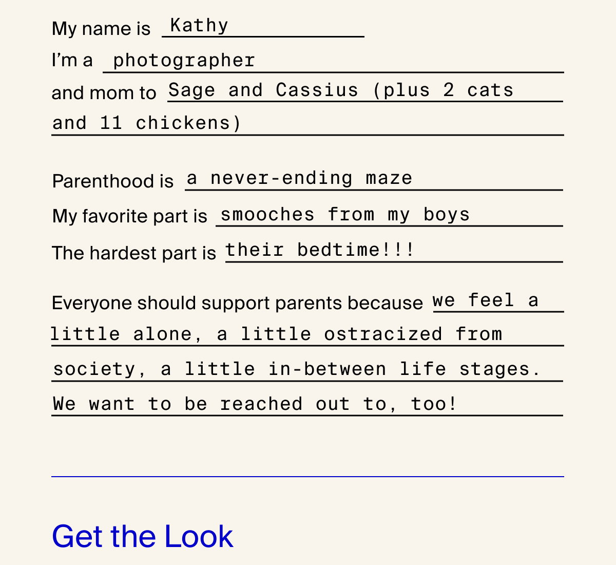 My name is Kathy