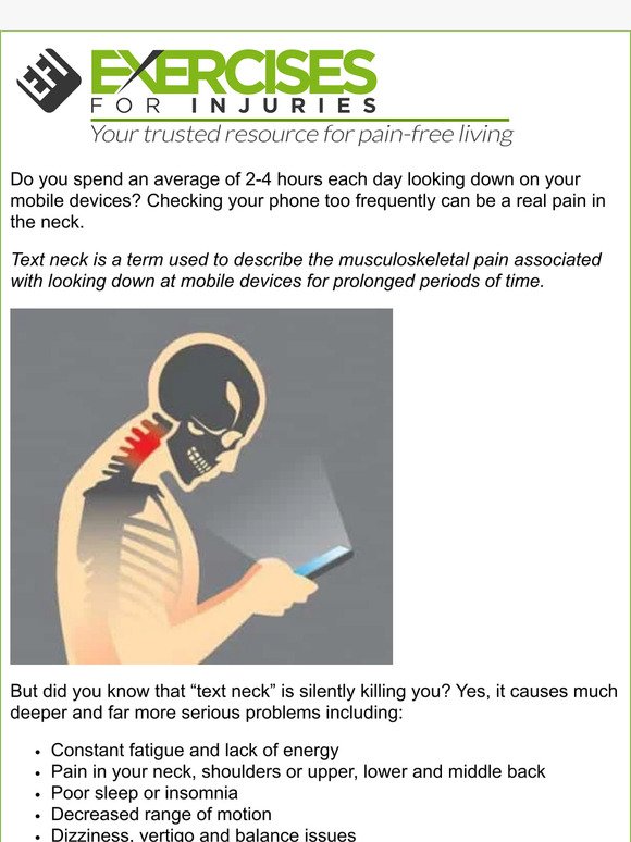 Do You Suffer From Text Neck Syndrome? (Pop Quiz)