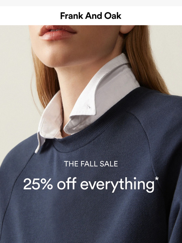 —, The Fall Sale is live