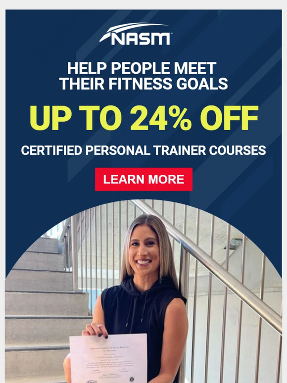 National Academy of Sports Medicine Unleash Your Potential Start Your