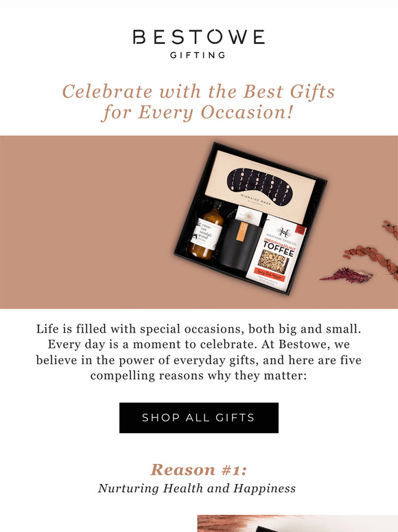 Bestowe Gifting 🙌 Gratitude, Giggles, and Gifts Five Reasons to Celebrate! Milled