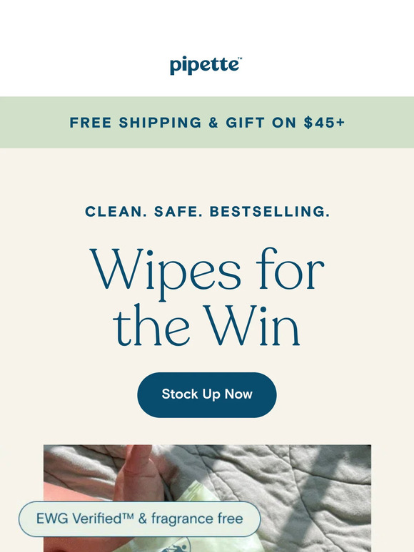 Found: clean, safe baby wipes ✨