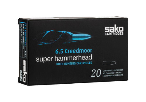 Sako Super Hammerhead 6.5 Creedmoor, 140gr, Bonded Soft Point, 20rd Box