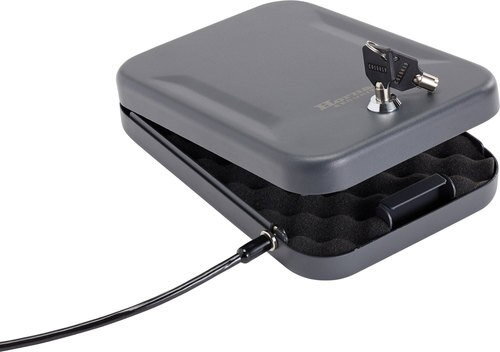 Hornady Security Lock Box, 2 Keys, 16 Ga Steel, Size Large, Black