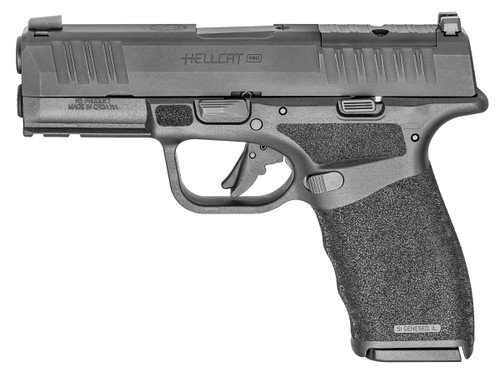 Springfield Hellcat Pro OSP 9mm, 3.7" Barrel, Tritium Front/U-Notch Rear, Black, 15rd