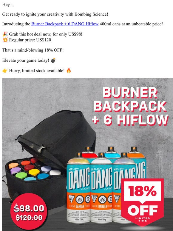 Bombing Science (Burner Backpack)