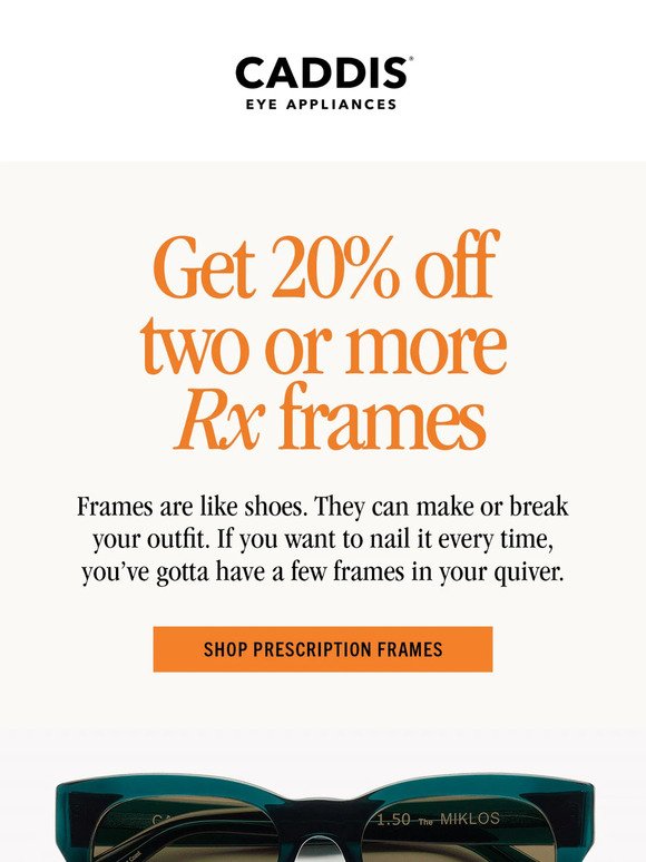 Rx: 20% off 2+ frames