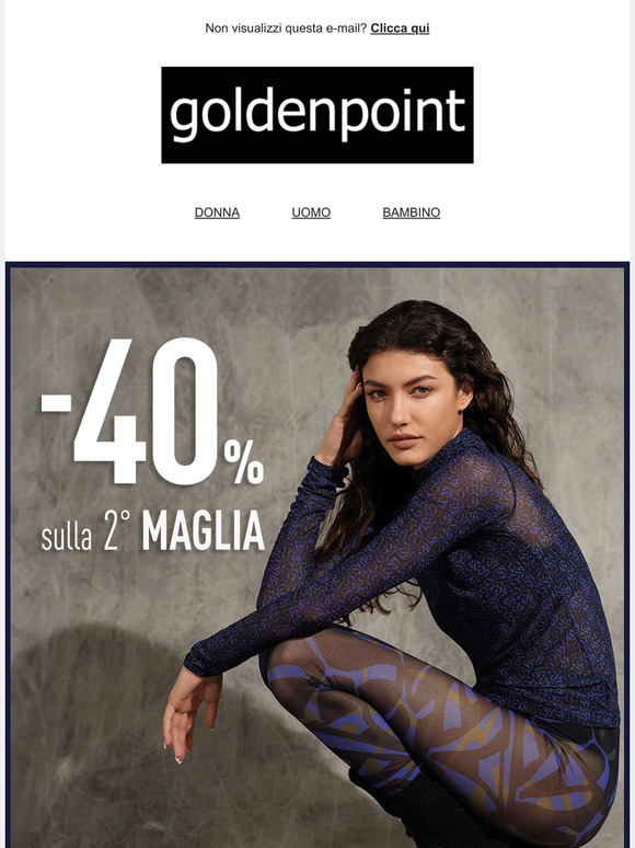 -40% sulla 2° MAGLIA! Scopri la promo