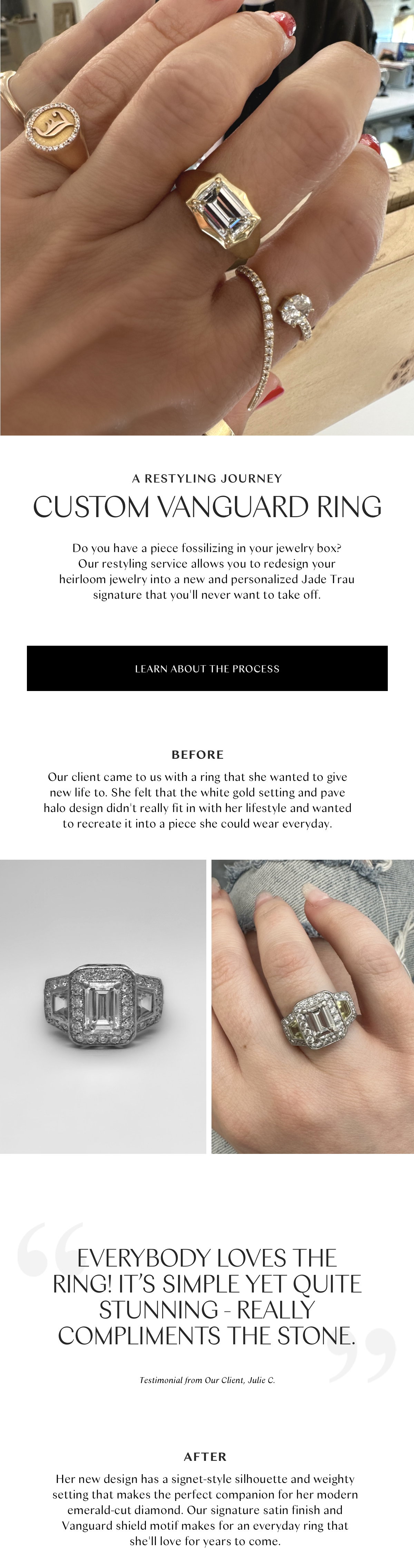 Restyling Rings Jade Trau: A Restyling Journey: Custom Vanguard Ring | Milled