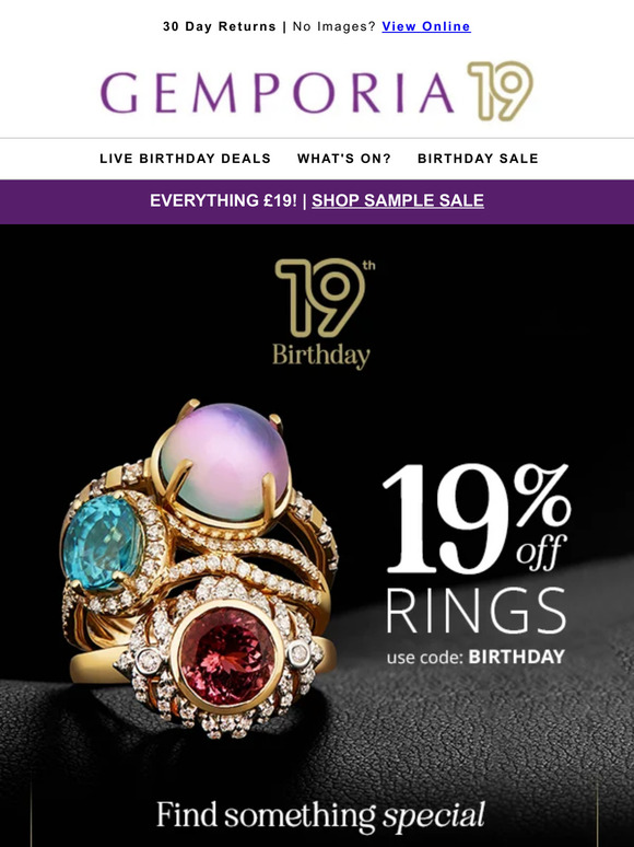 Gemporia on sale rings sale