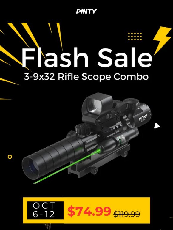 FLASH SALE: Save an Extra $15 on Our 3-in-1 Rifle Scope