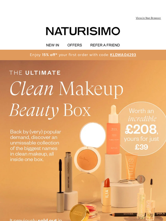 Naturisimo PSA The Ultimate Clean Makeup Box is finally HERE 💄 Milled
