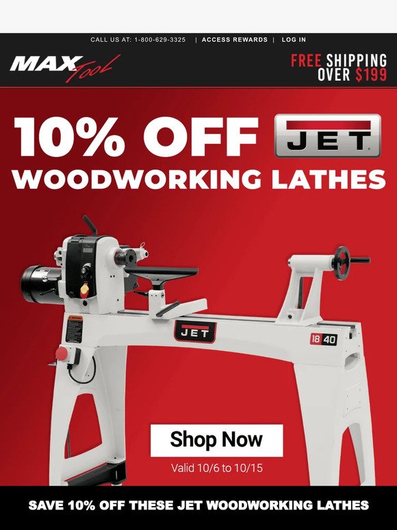Get Creative & Save - 10% Off JET Lathes 🛠