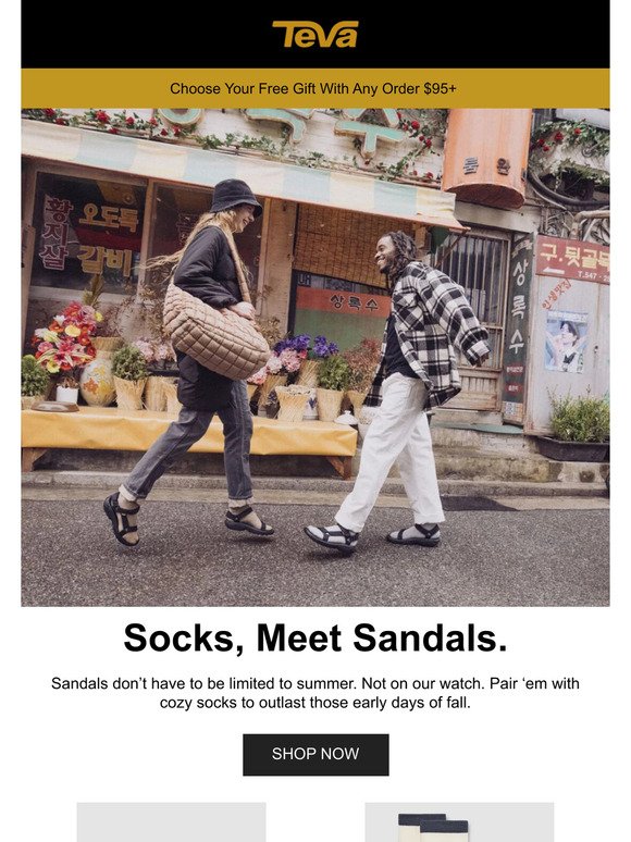 Trending: Socks & Sandals​
