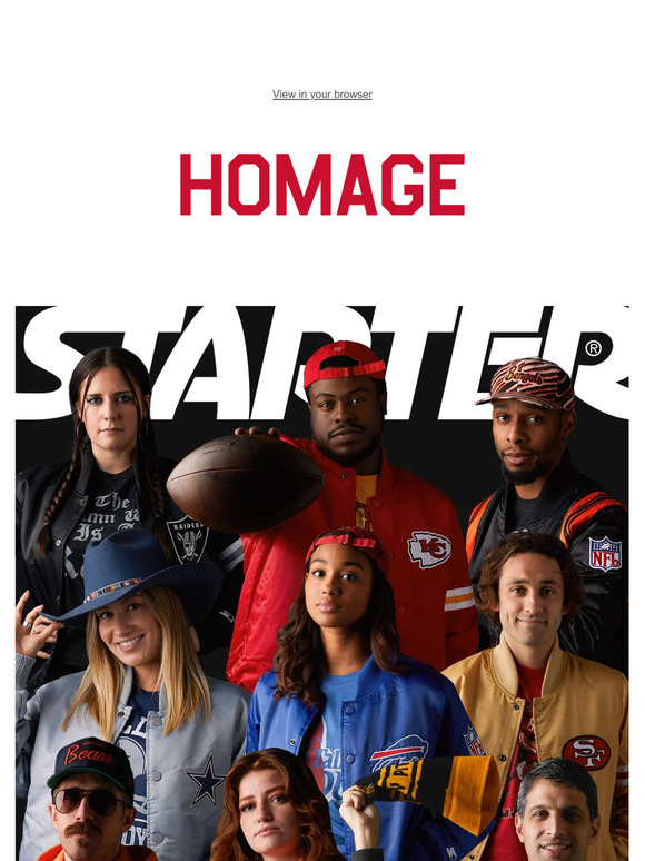 NFL x Starter Jackets + Kelce brothers gear
